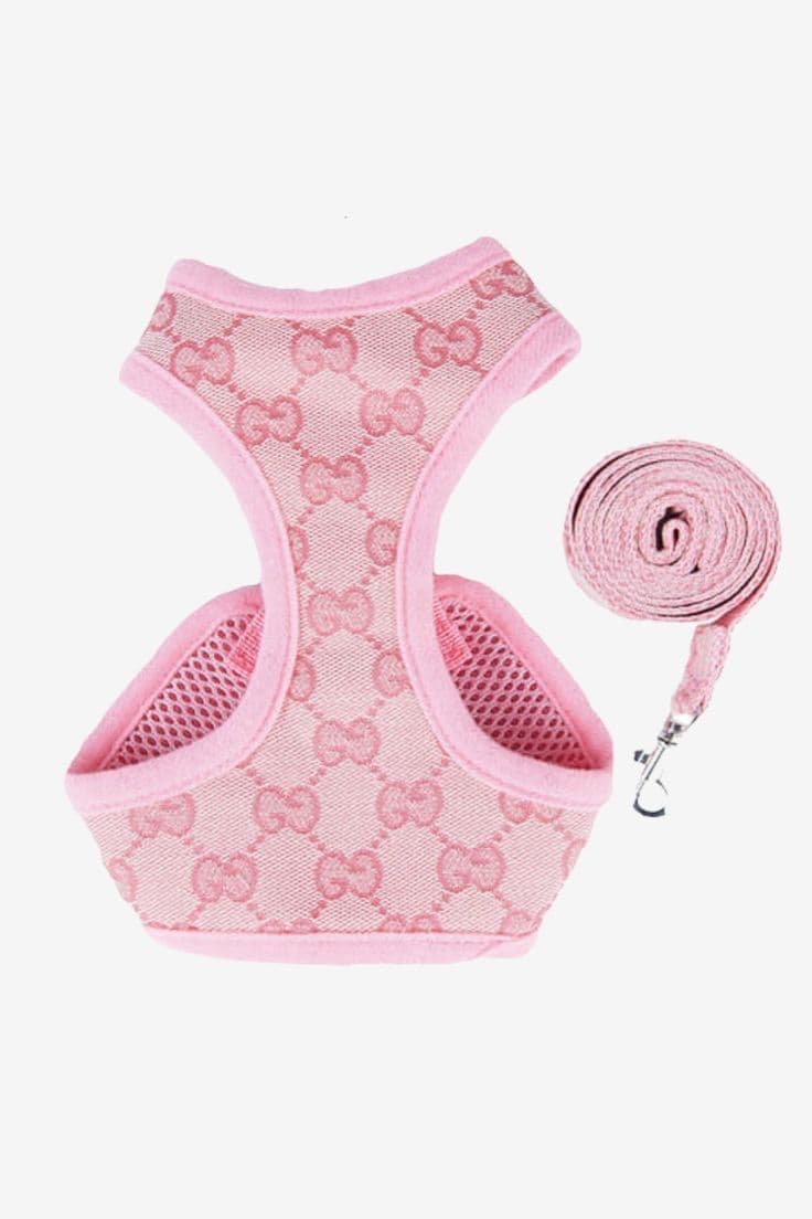 Pechera rosada para perro