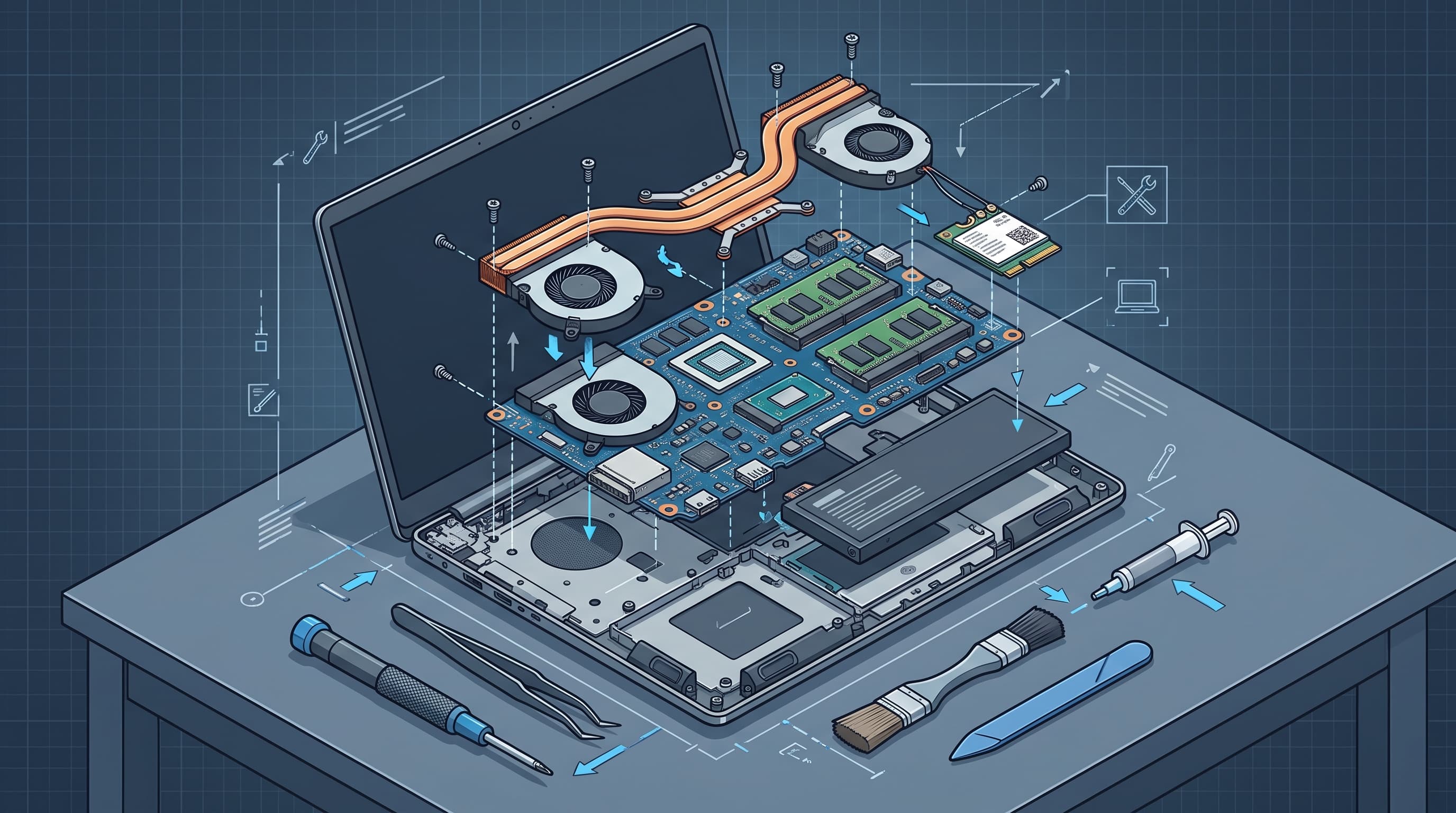 Mantenimiento y limpieza de hardware para Laptop